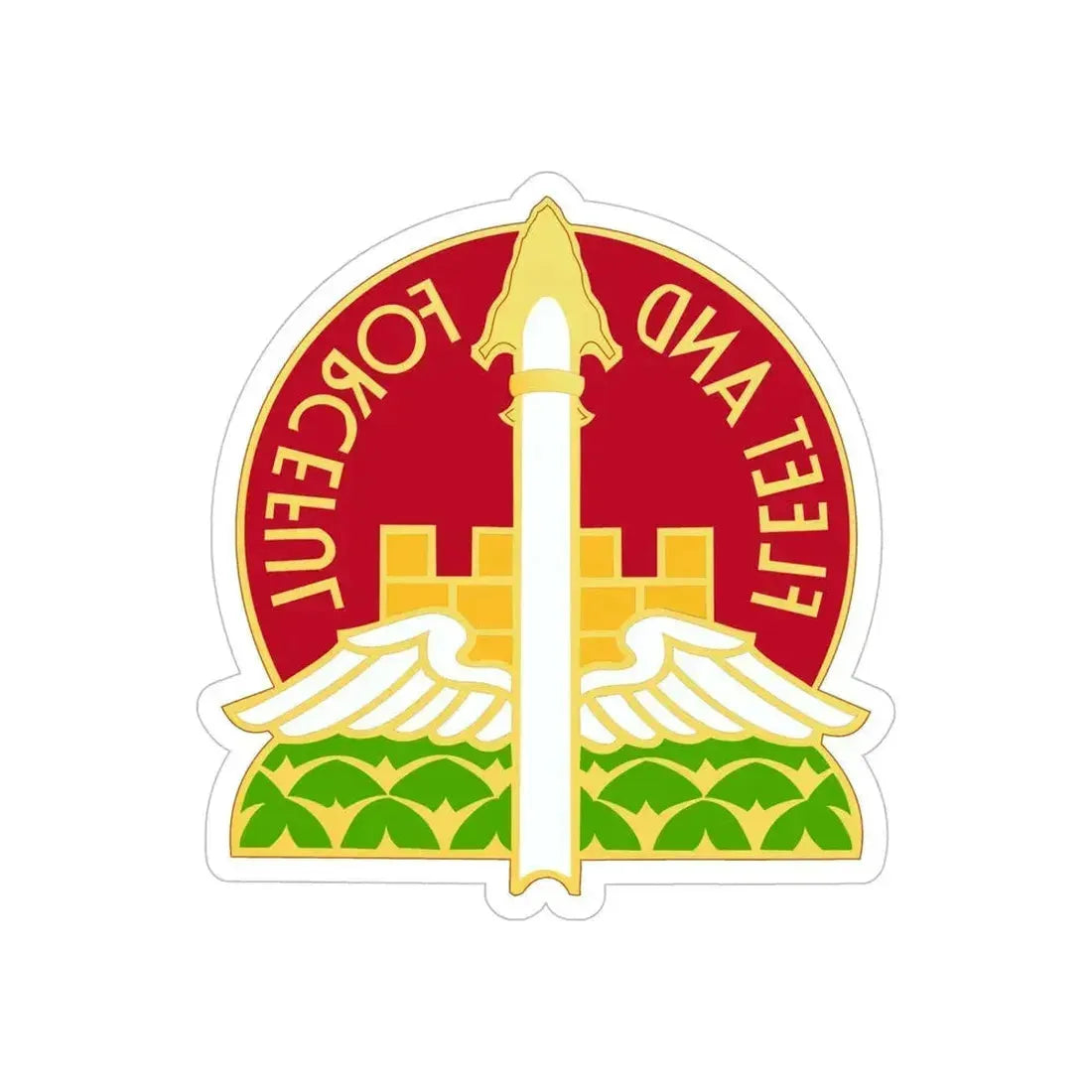 88th Artillery Group (U.S. Army) REVERSE PRINT Transparent Die-Cut STICKER 6 Inch Die-Cut Transparent - The Sticker Space