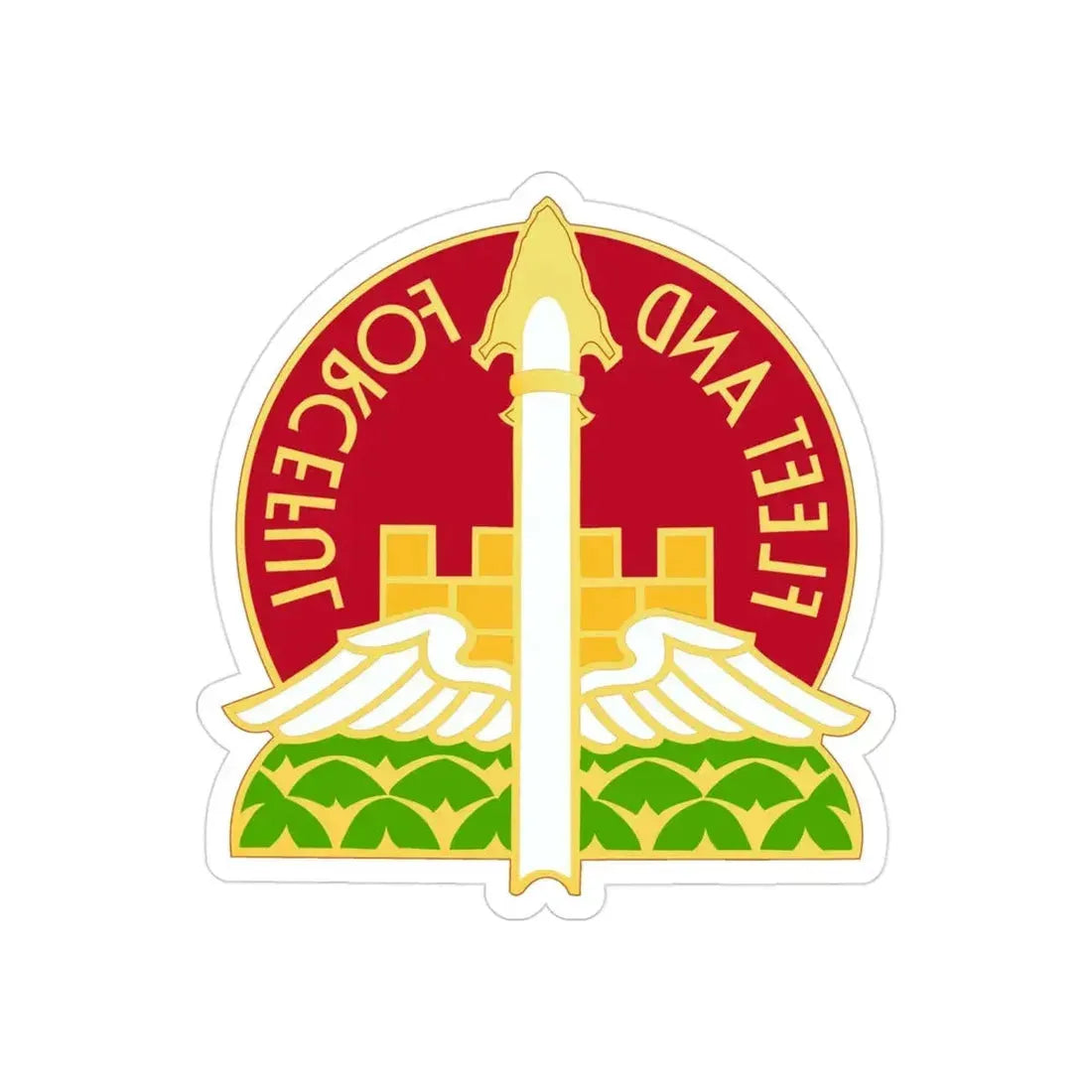 88th Artillery Group (U.S. Army) REVERSE PRINT Transparent Die-Cut STICKER - The Sticker Space