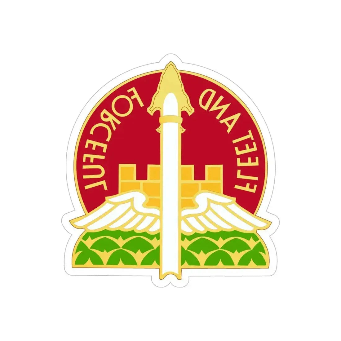 88th Artillery Group (U.S. Army) REVERSE PRINT Transparent Die-Cut STICKER - The Sticker Space