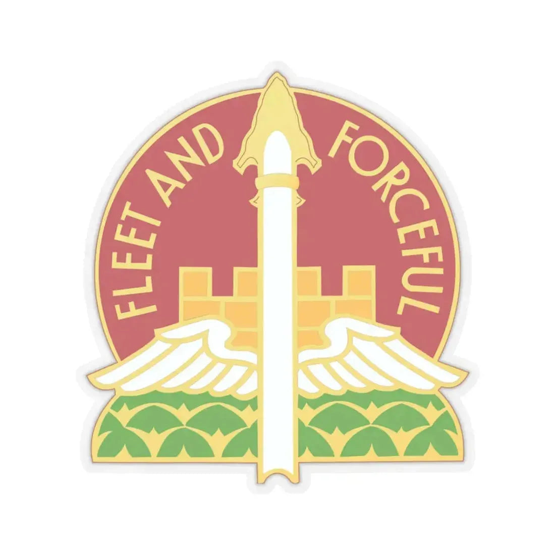 88th Artillery Group (U.S. Army) STICKER Vinyl Kiss-Cut Decal 3 Inch Transparent - The Sticker Space