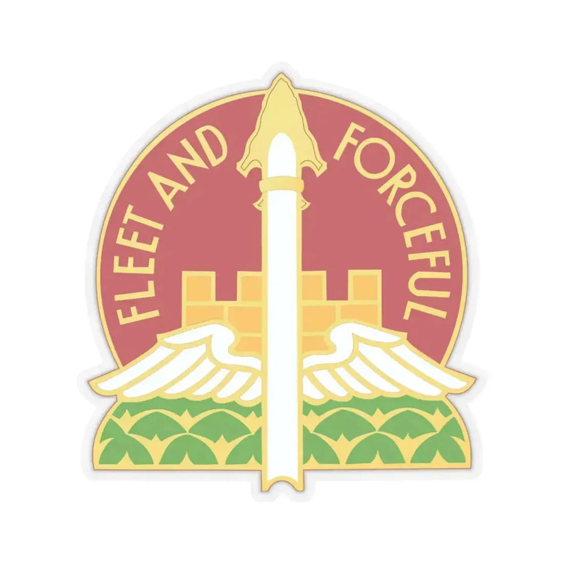 88th Artillery Group (U.S. Army) STICKER Vinyl Kiss-Cut Decal 4 Inch Transparent - The Sticker Space