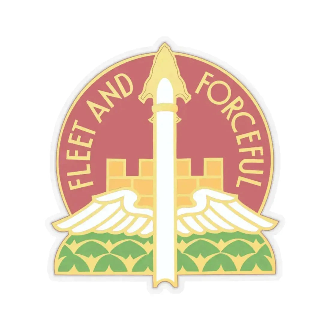 88th Artillery Group (U.S. Army) STICKER Vinyl Kiss-Cut Decal 6 Inch Transparent - The Sticker Space