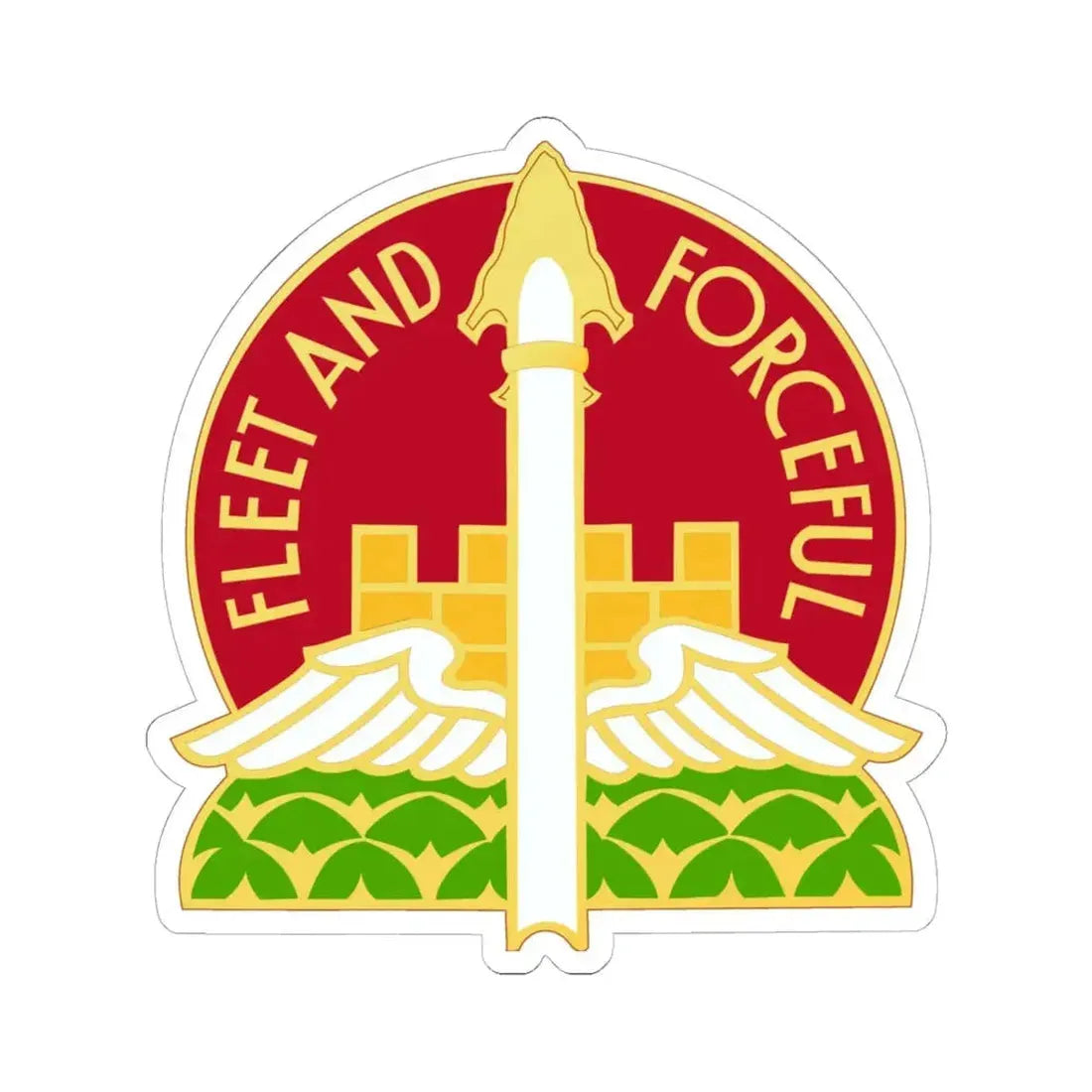 88th Artillery Group (U.S. Army) STICKER Vinyl Kiss-Cut Decal 6 Inch White - The Sticker Space