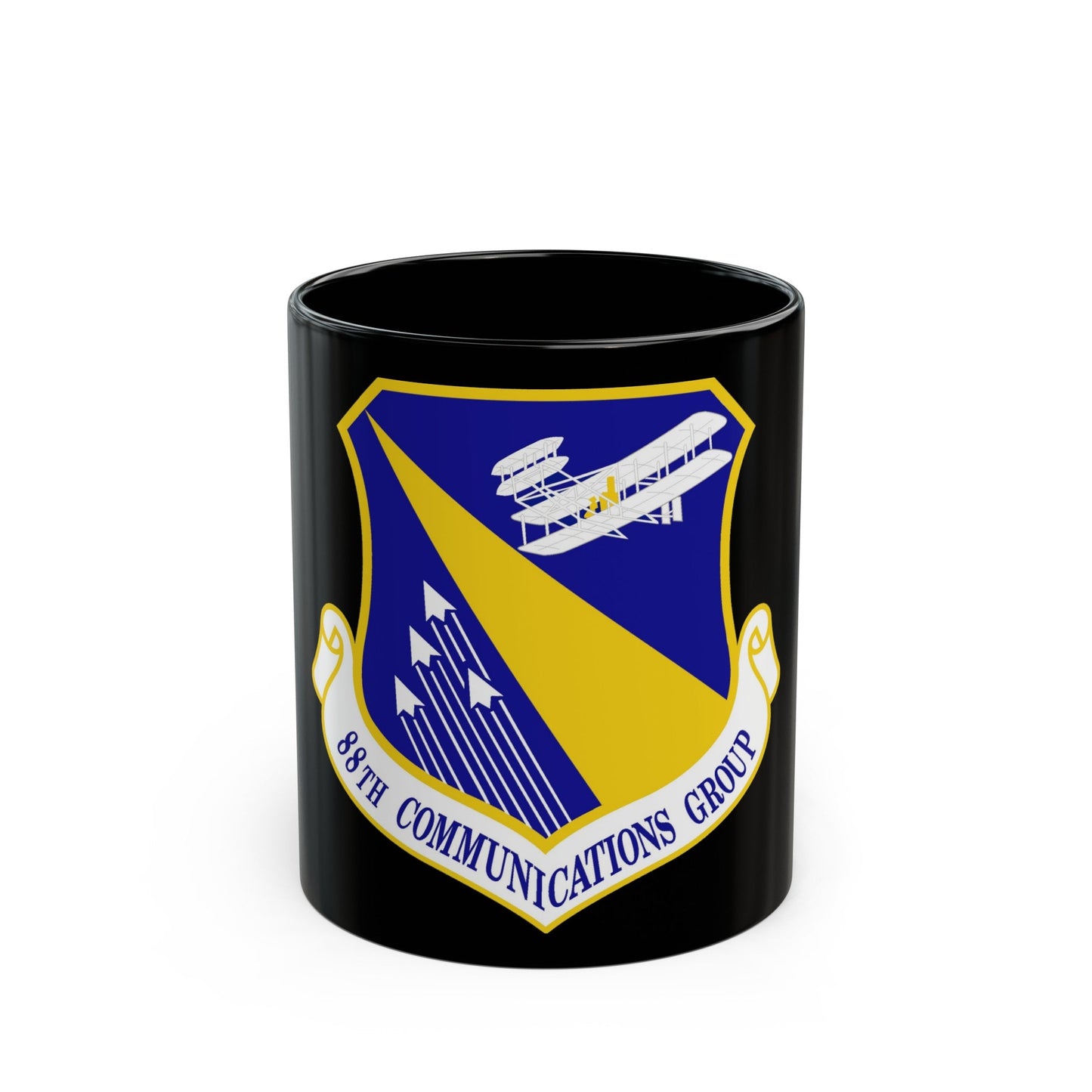88th Communications Group (U.S. Air Force) Black Coffee Mug-11oz-The Sticker Space