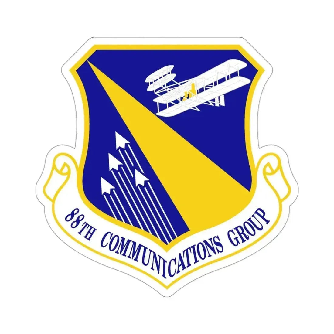 88th Communications Group (U.S. Air Force) STICKER Vinyl Die-Cut Decal 3 Inch - The Sticker Space