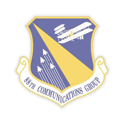 88th Communications Group (U.S. Air Force) STICKER Vinyl Kiss-Cut Decal 6 Inch Transparent - The Sticker Space