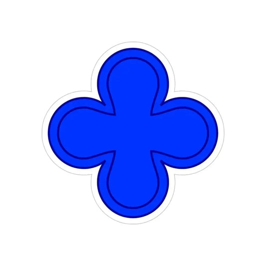 88th Infantry Division SSI (U.S. Army) REVERSE PRINT Transparent Die-Cut STICKER 6 Inch Die-Cut Transparent - The Sticker Space