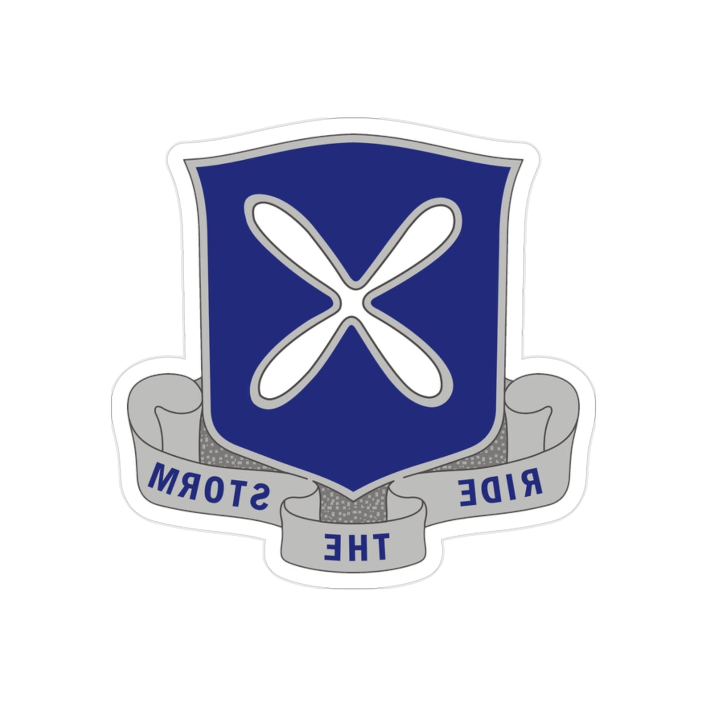 88th Infantry Regiment 2 (U.S. Army) REVERSE PRINT Transparent STICKER-2 Inch-The Sticker Space