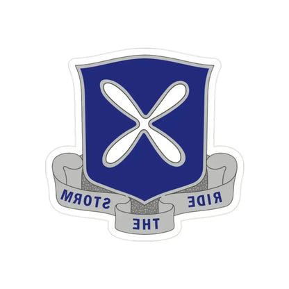 88th Infantry Regiment 2 (U.S. Army) REVERSE PRINT Transparent Die-Cut STICKER 2 Inch Die-Cut Transparent - The Sticker Space