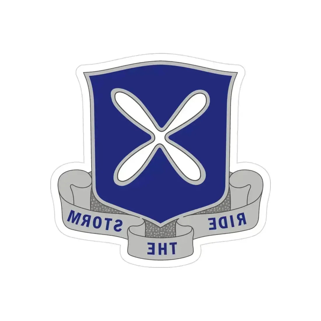 88th Infantry Regiment 2 (U.S. Army) REVERSE PRINT Transparent Die-Cut STICKER 3 Inch Die-Cut Transparent - The Sticker Space