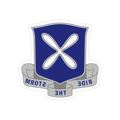 88th Infantry Regiment 2 (U.S. Army) REVERSE PRINT Transparent Die-Cut STICKER 3 Inch Die-Cut Transparent - The Sticker Space