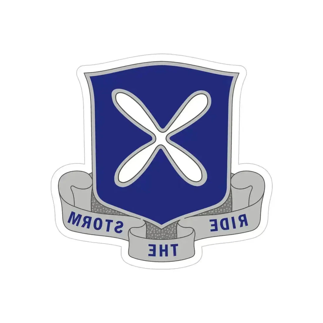 88th Infantry Regiment 2 (U.S. Army) REVERSE PRINT Transparent Die-Cut STICKER 5 Inch Die-Cut Transparent - The Sticker Space