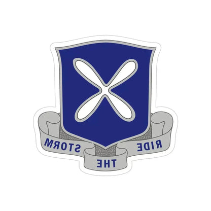 88th Infantry Regiment 2 (U.S. Army) REVERSE PRINT Transparent Die-Cut STICKER 5 Inch Die-Cut Transparent - The Sticker Space