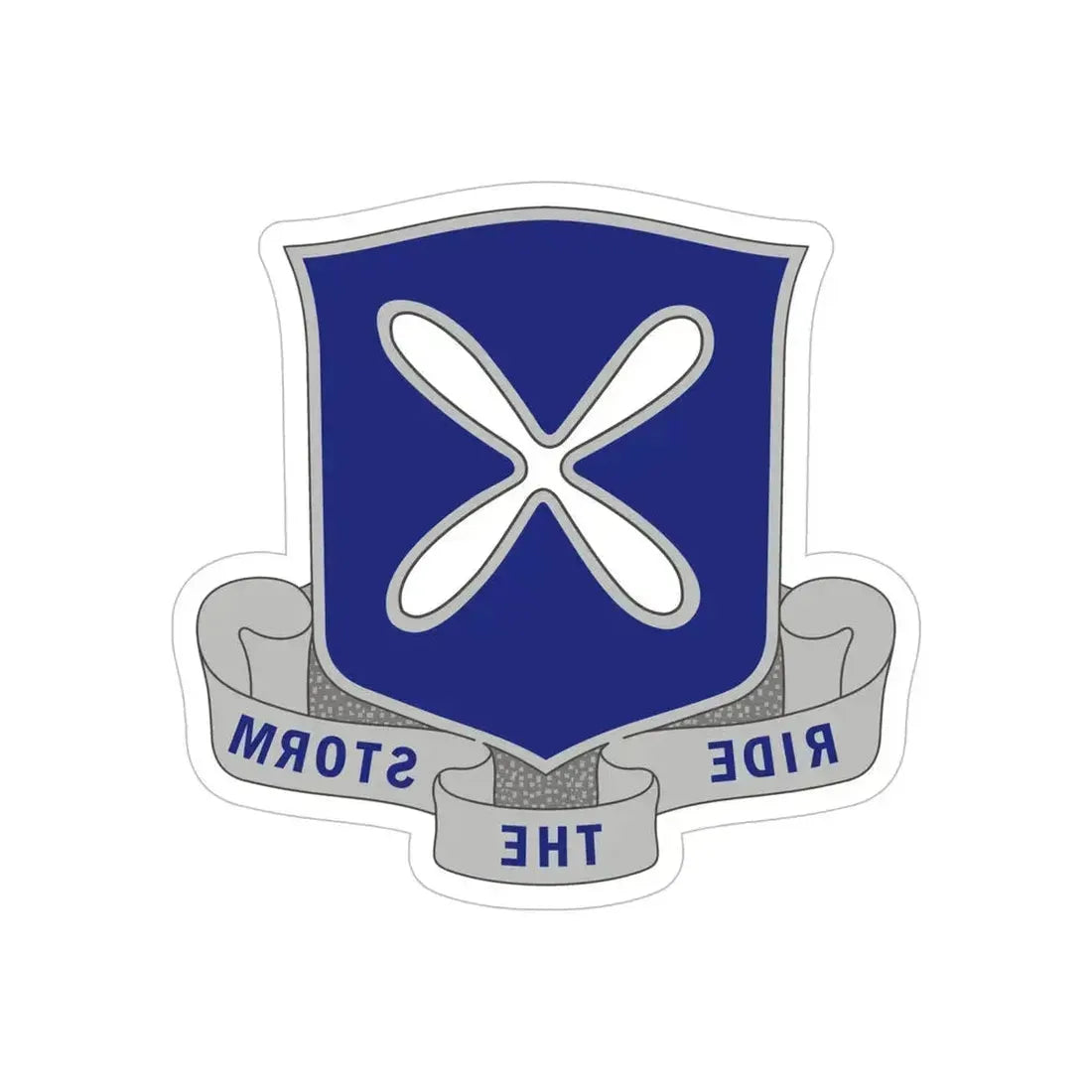 88th Infantry Regiment 2 (U.S. Army) REVERSE PRINT Transparent Die-Cut STICKER 6 Inch Die-Cut Transparent - The Sticker Space