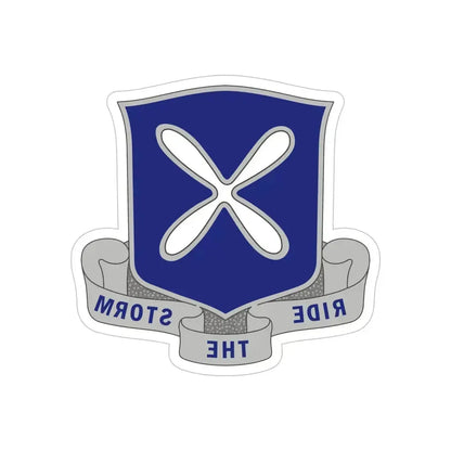 88th Infantry Regiment 2 (U.S. Army) REVERSE PRINT Transparent Die-Cut STICKER 6 Inch Die-Cut Transparent - The Sticker Space