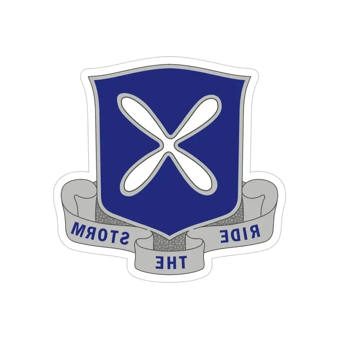 88th Infantry Regiment 2 (U.S. Army) REVERSE PRINT Transparent Die-Cut STICKER - The Sticker Space