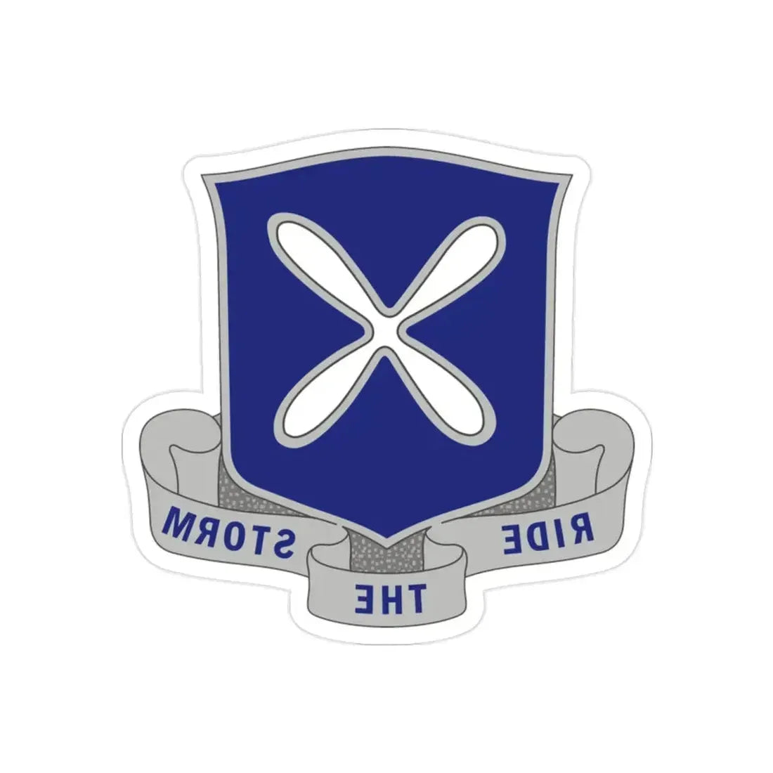 88th Infantry Regiment 2 (U.S. Army) REVERSE PRINT Transparent Die-Cut STICKER - The Sticker Space