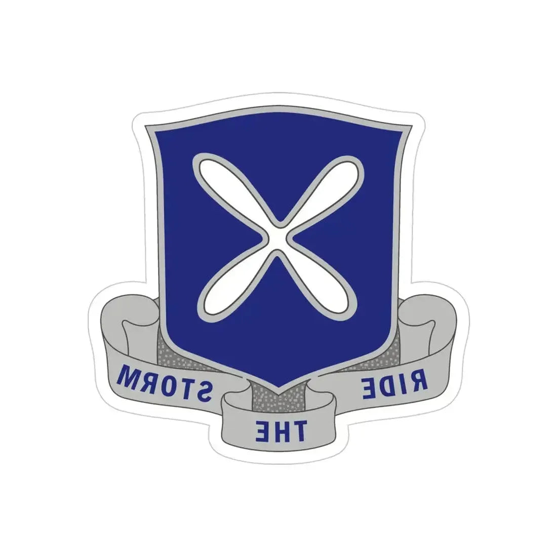 88th Infantry Regiment 2 (U.S. Army) REVERSE PRINT Transparent Die-Cut STICKER - The Sticker Space