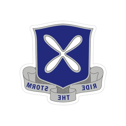 88th Infantry Regiment 2 (U.S. Army) REVERSE PRINT Transparent Die-Cut STICKER - The Sticker Space