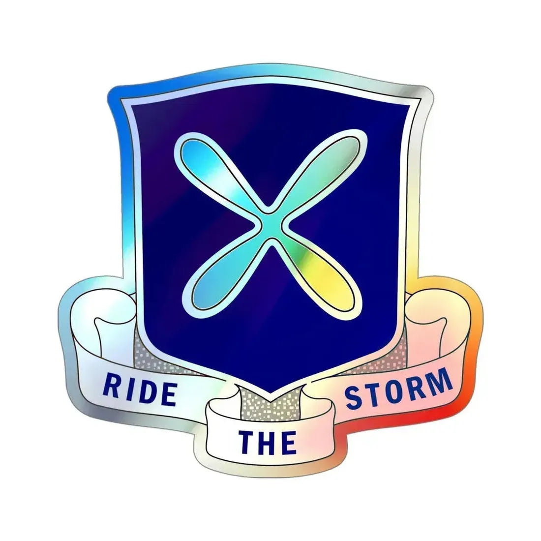 88th Infantry Regiment v2 (U.S. Army) Holographic STICKER Die-Cut Vinyl Decal 4 Inch Holographic - The Sticker Space