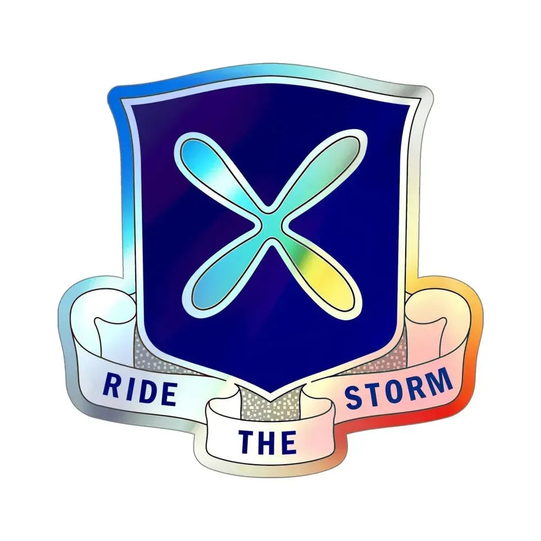 88th Infantry Regiment v2 (U.S. Army) Holographic STICKER Die-Cut Vinyl Decal 5 Inch Holographic - The Sticker Space