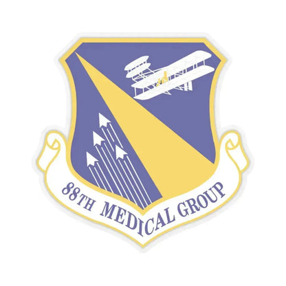 88th Medical Group (U.S. Air Force) STICKER Vinyl Kiss-Cut Decal 4 Inch Transparent - The Sticker Space