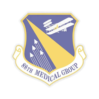 88th Medical Group (U.S. Air Force) STICKER Vinyl Kiss-Cut Decal 6 Inch Transparent - The Sticker Space