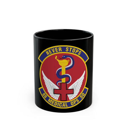 88th Medical Operations Squadron (U.S. Air Force) Black Coffee Mug-11oz-The Sticker Space