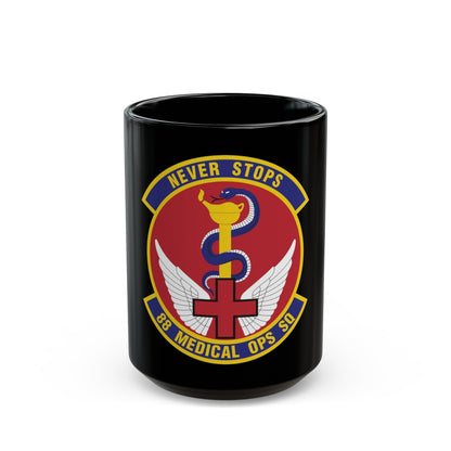 88th Medical Operations Squadron (U.S. Air Force) Black Coffee Mug-15oz-The Sticker Space