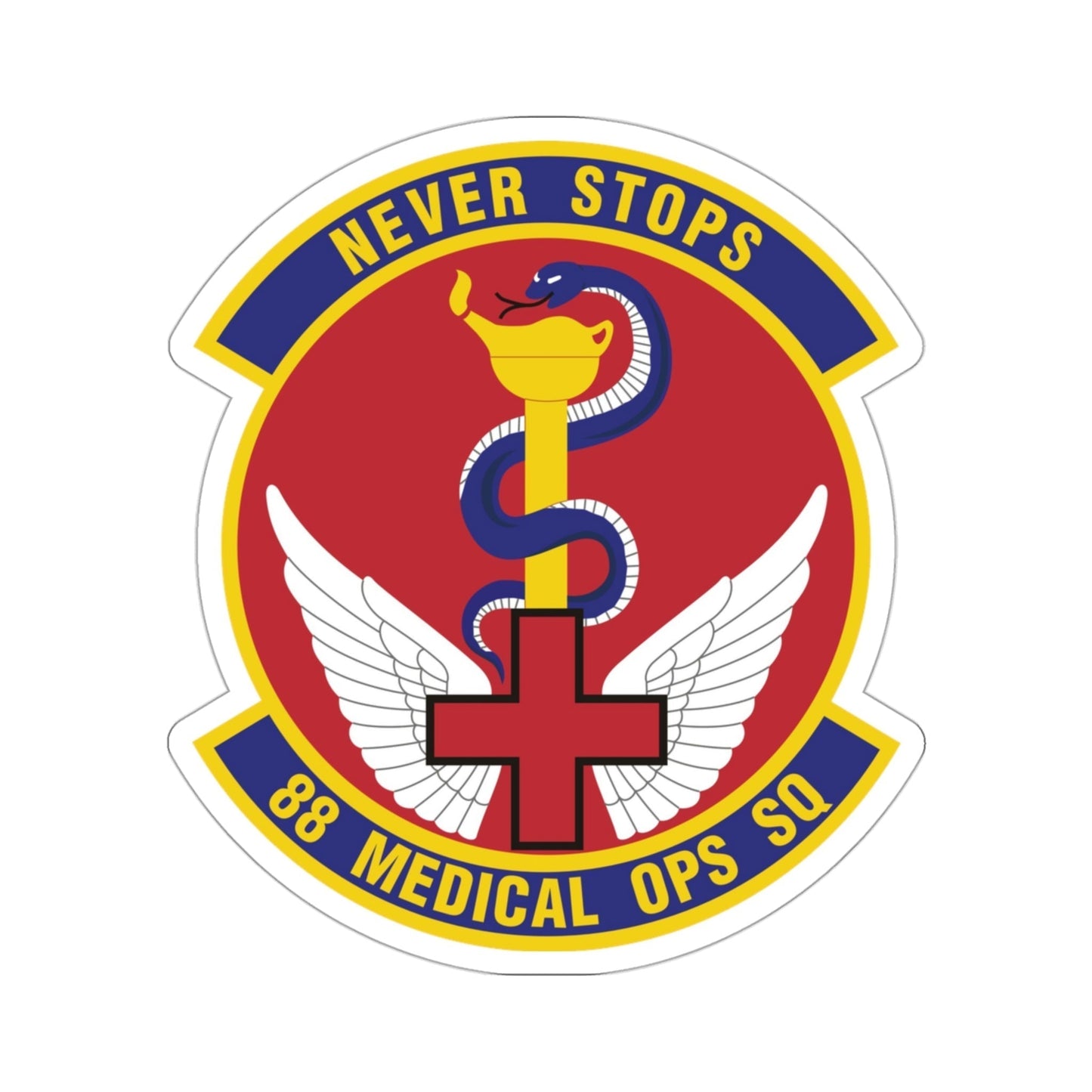 88th Medical Operations Squadron (U.S. Air Force) STICKER Vinyl Die-Cut Decal-3 Inch-The Sticker Space