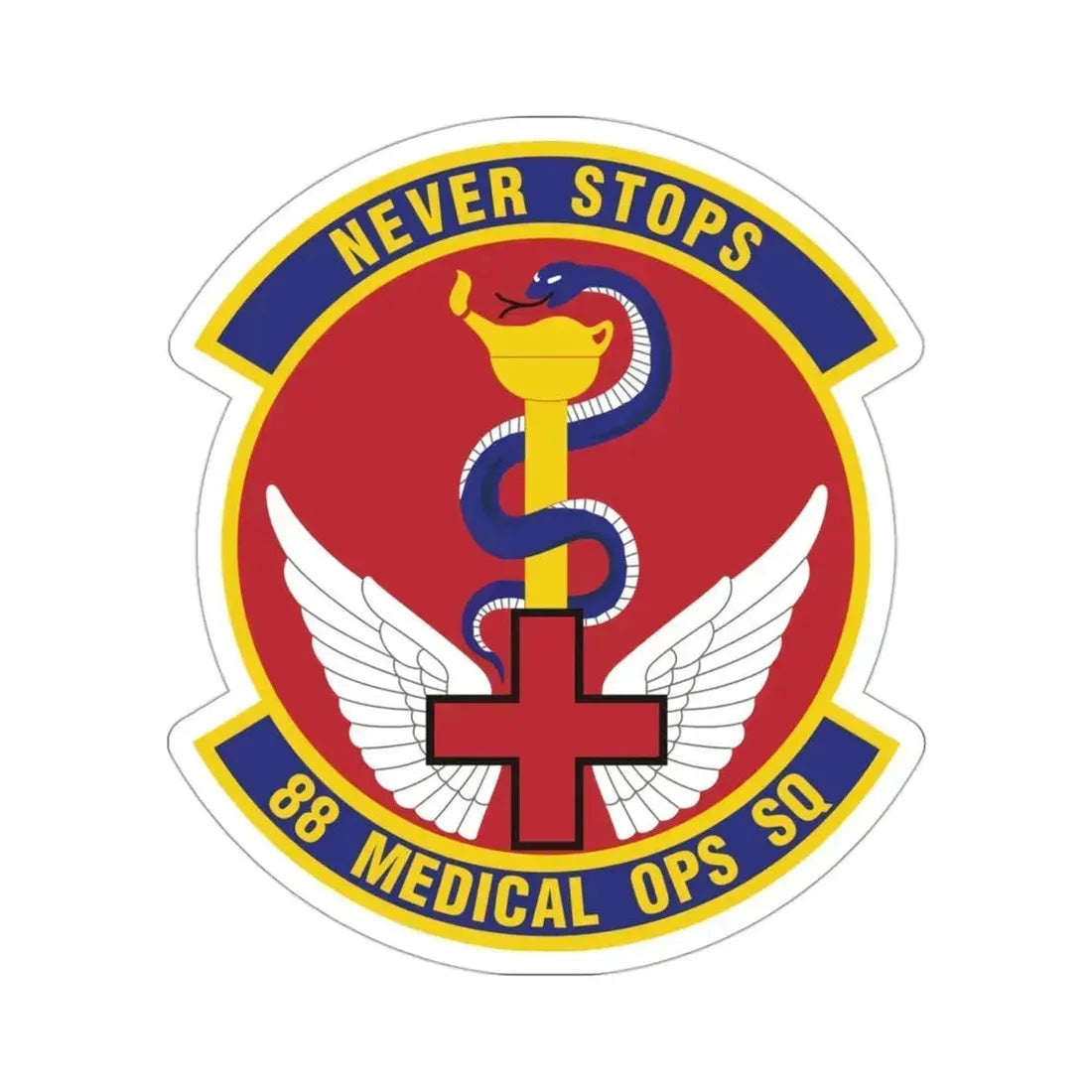 88th Medical Operations Squadron (U.S. Air Force) STICKER Vinyl Die-Cut Decal 3 Inch - The Sticker Space