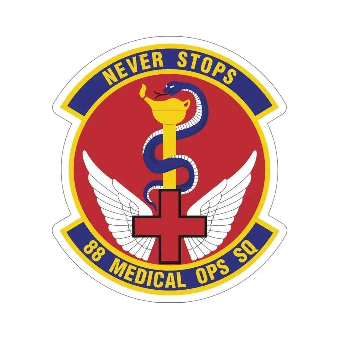 88th Medical Operations Squadron (U.S. Air Force) STICKER Vinyl Die-Cut Decal 5 Inch - The Sticker Space
