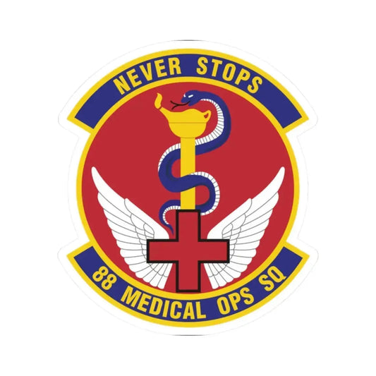 88th Medical Operations Squadron (U.S. Air Force) STICKER Vinyl Kiss-Cut Decal 2 Inch White - The Sticker Space