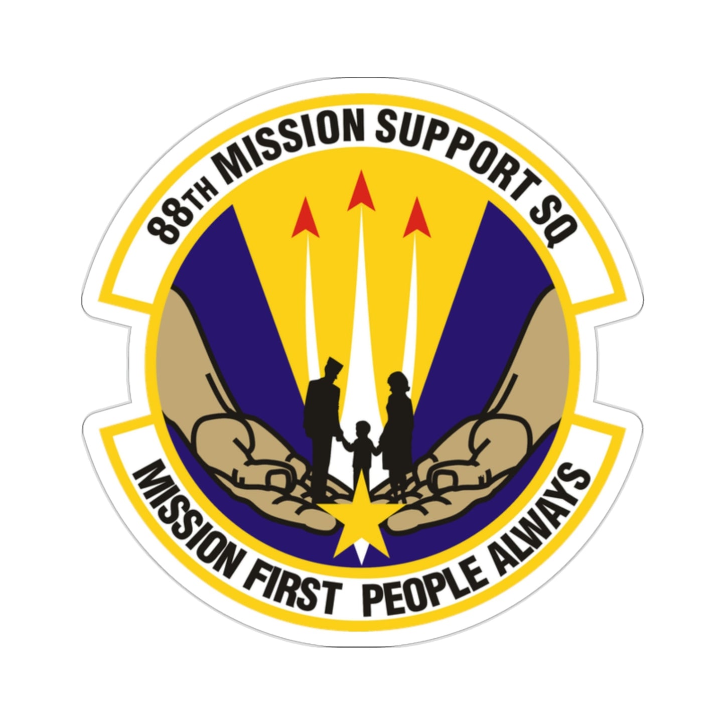 88th Mission Support Squadron (U.S. Air Force) STICKER Vinyl Die-Cut Decal-2 Inch-The Sticker Space