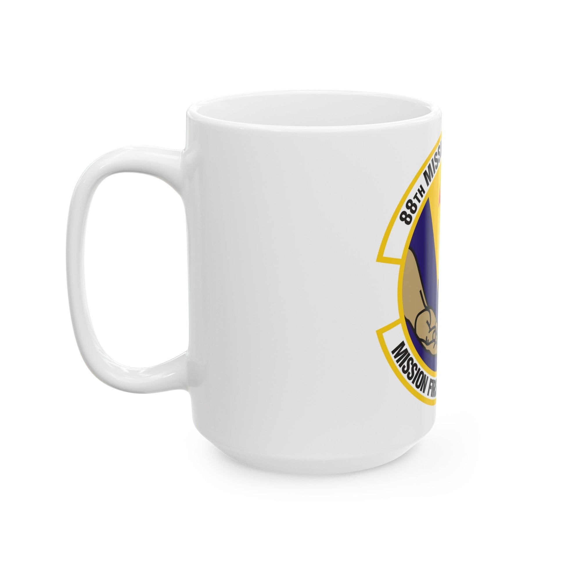 88th Mission Support Squadron (U.S. Air Force) White Coffee Mug-The Sticker Space