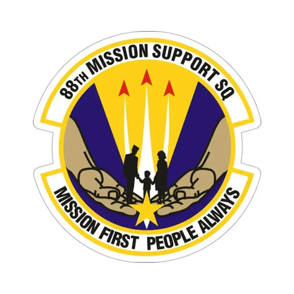 88th Mission Support Squadron (U.S. Air Force) STICKER Vinyl Die-Cut Decal 3 Inch - The Sticker Space