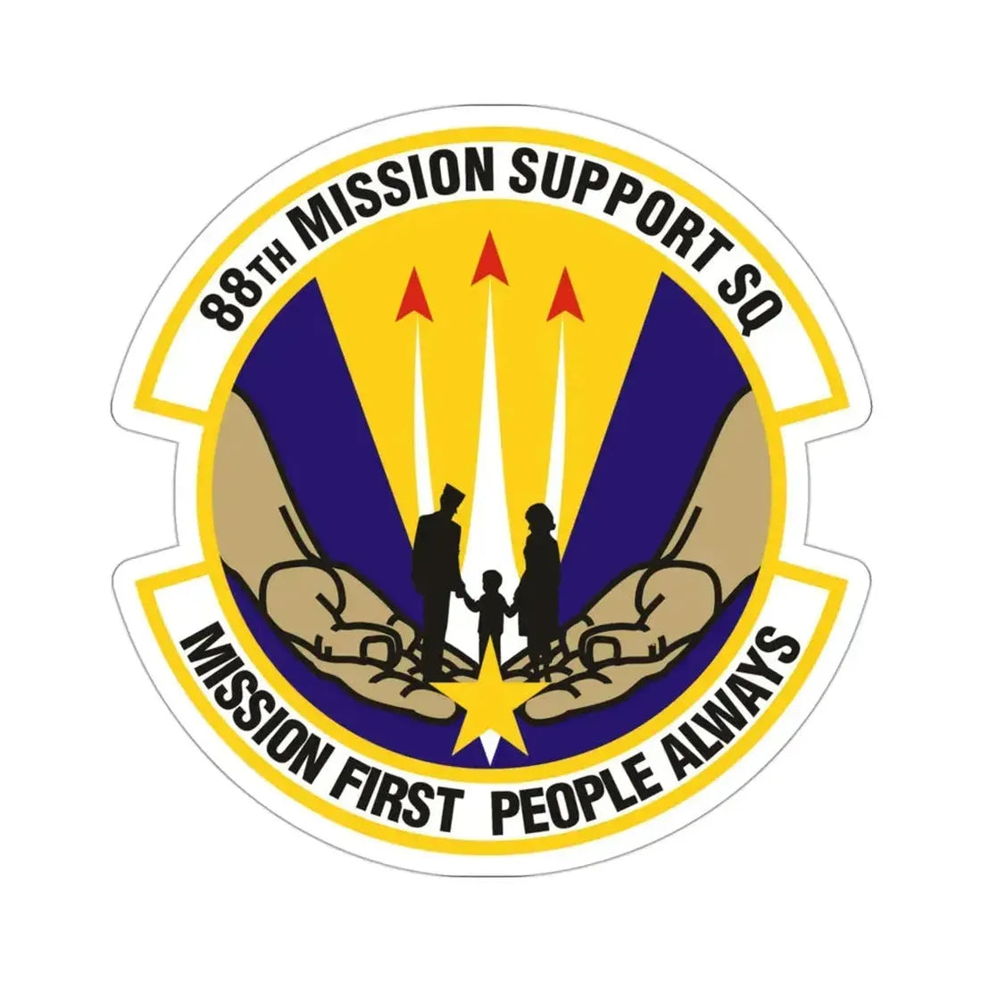 88th Mission Support Squadron (U.S. Air Force) STICKER Vinyl Die-Cut Decal - The Sticker Space