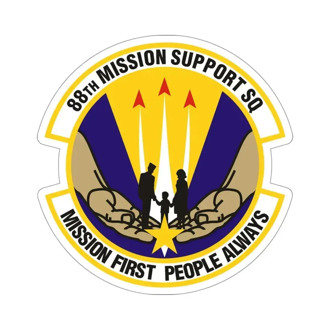 88th Mission Support Squadron (U.S. Air Force) STICKER Vinyl Die-Cut Decal - The Sticker Space
