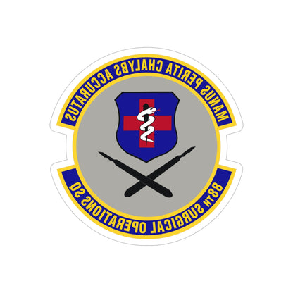 88th Surgical Operations Squadron (U.S. Air Force) REVERSE PRINT Transparent STICKER