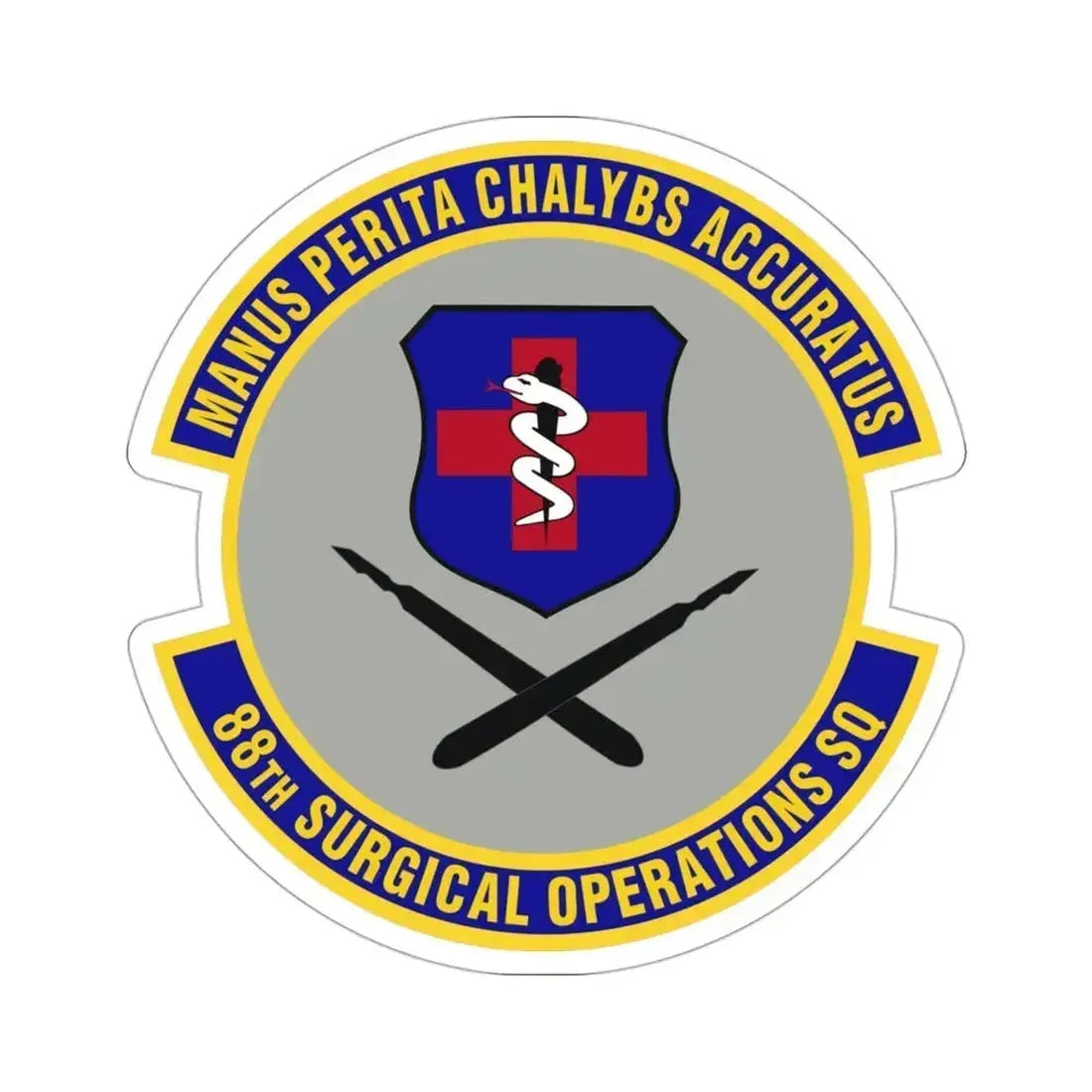 88th Surgical Operations Squadron (U.S. Air Force) STICKER Vinyl Die-Cut Decal 3 Inch - The Sticker Space