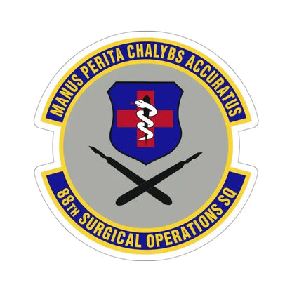 88th Surgical Operations Squadron (U.S. Air Force) STICKER Vinyl Die-Cut Decal 3 Inch - The Sticker Space