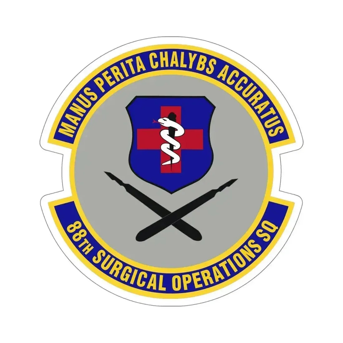 88th Surgical Operations Squadron (U.S. Air Force) STICKER Vinyl Die-Cut Decal 6 Inch - The Sticker Space
