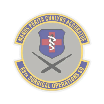88th Surgical Operations Squadron (U.S. Air Force) STICKER Vinyl Kiss-Cut Decal 6 Inch Transparent - The Sticker Space