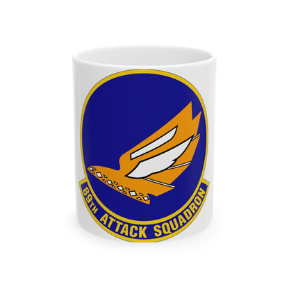 89 Attack Squadron ACC (U.S. Air Force) White Coffee Mug-11oz-The Sticker Space