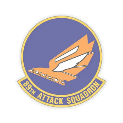 89 Attack Squadron ACC (U.S. Air Force) STICKER Vinyl Kiss-Cut Decal 2 Inch Transparent - The Sticker Space