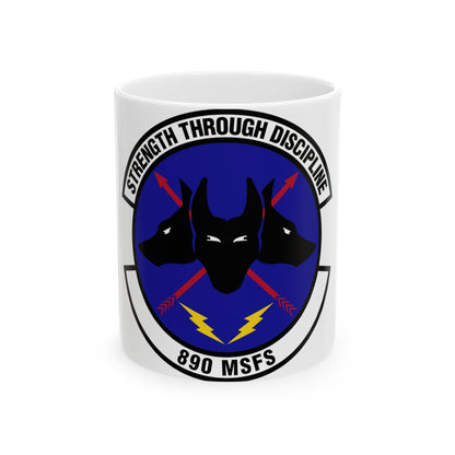 890 Missile Security Forces Squadron AFGSC (U.S. Air Force) White Coffee Mug-11oz-The Sticker Space