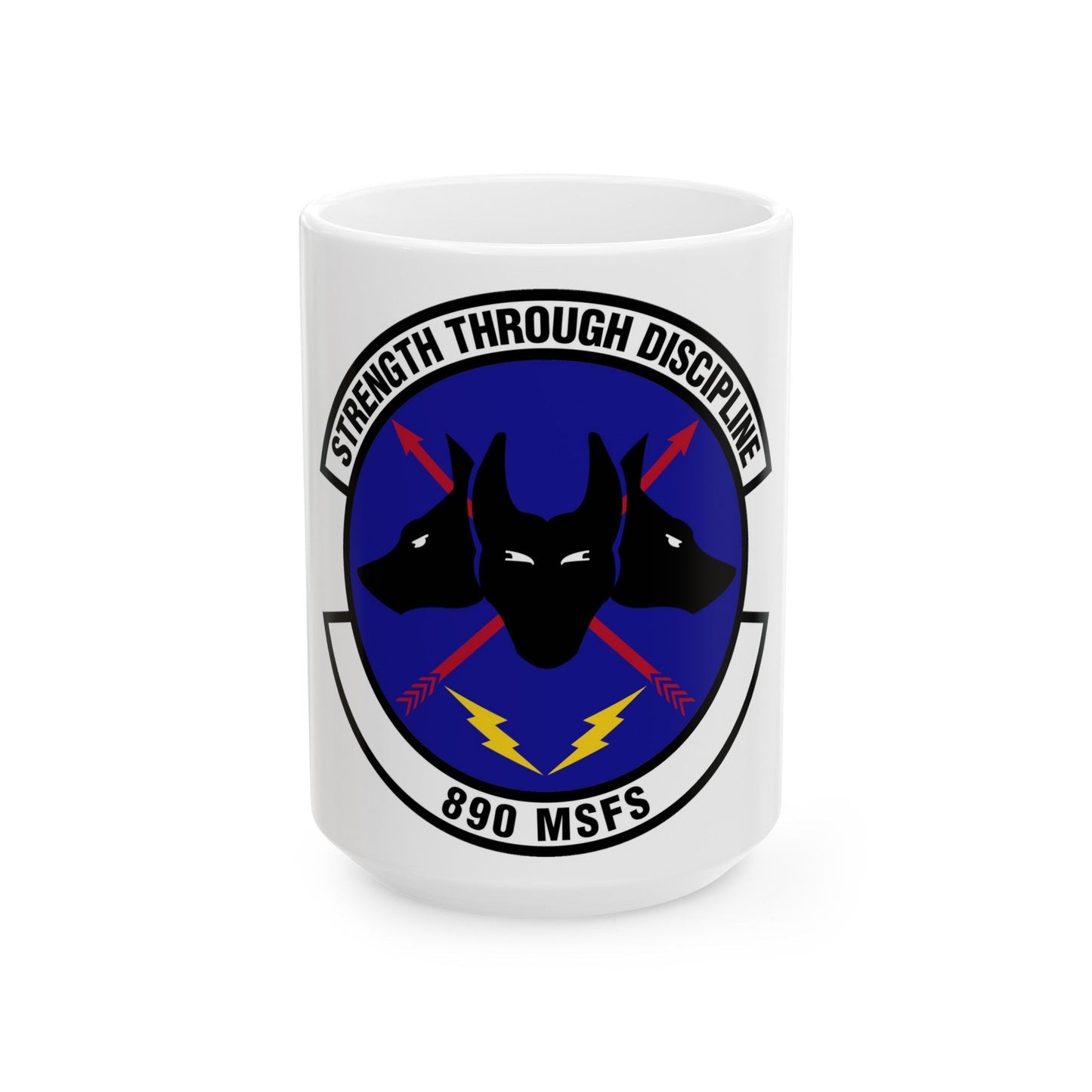 890 Missile Security Forces Squadron AFGSC (U.S. Air Force) White Coffee Mug-15oz-The Sticker Space