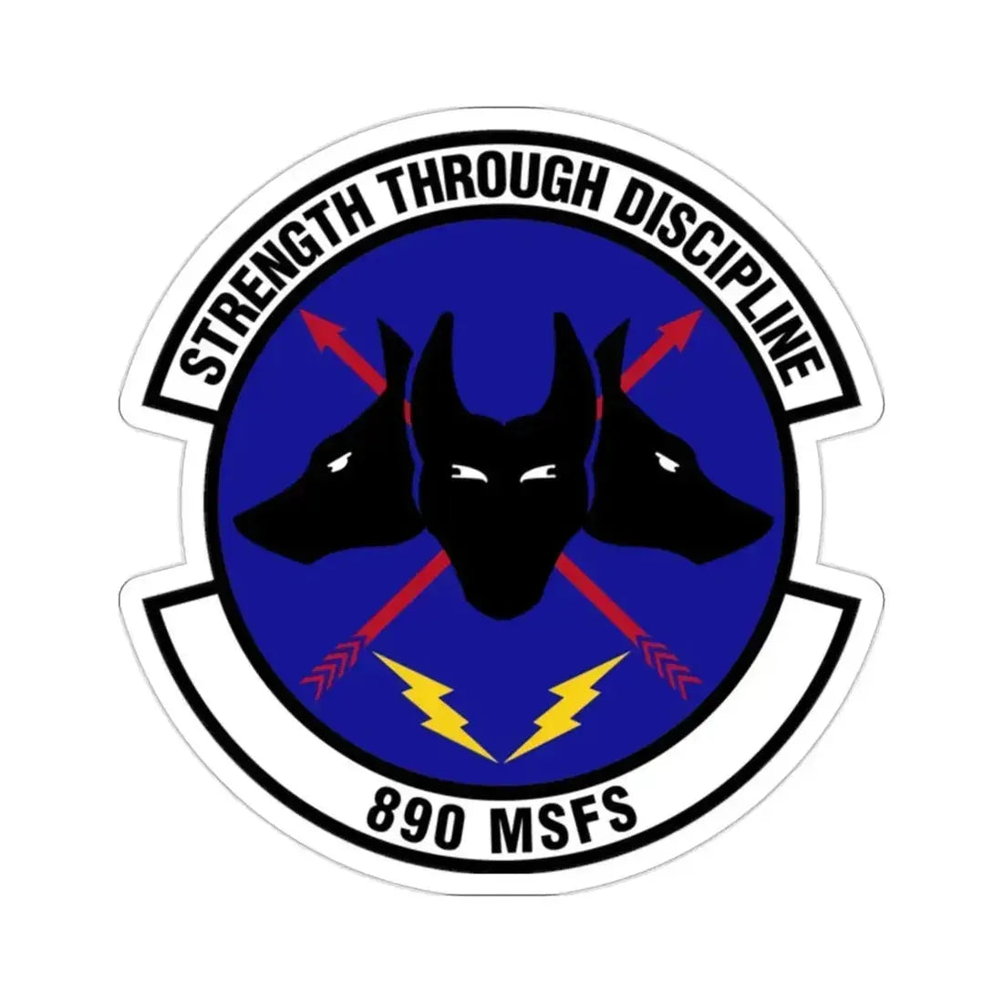 890 Missile Security Forces Squadron AFGSC (U.S. Air Force) STICKER Vinyl Die-Cut Decal 2 Inch - The Sticker Space