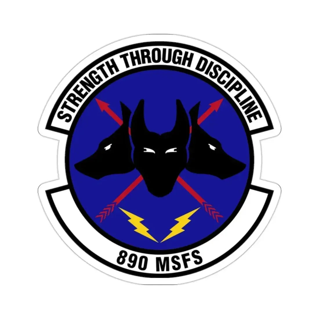 890 Missile Security Forces Squadron AFGSC (U.S. Air Force) STICKER Vinyl Die-Cut Decal 2 Inch - The Sticker Space
