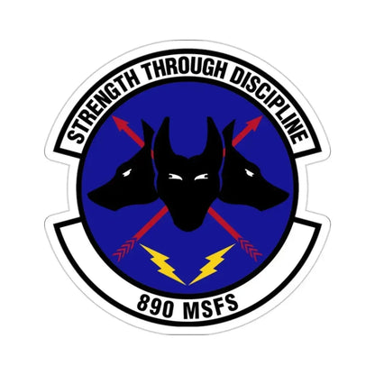 890 Missile Security Forces Squadron AFGSC (U.S. Air Force) STICKER Vinyl Die-Cut Decal 2 Inch - The Sticker Space
